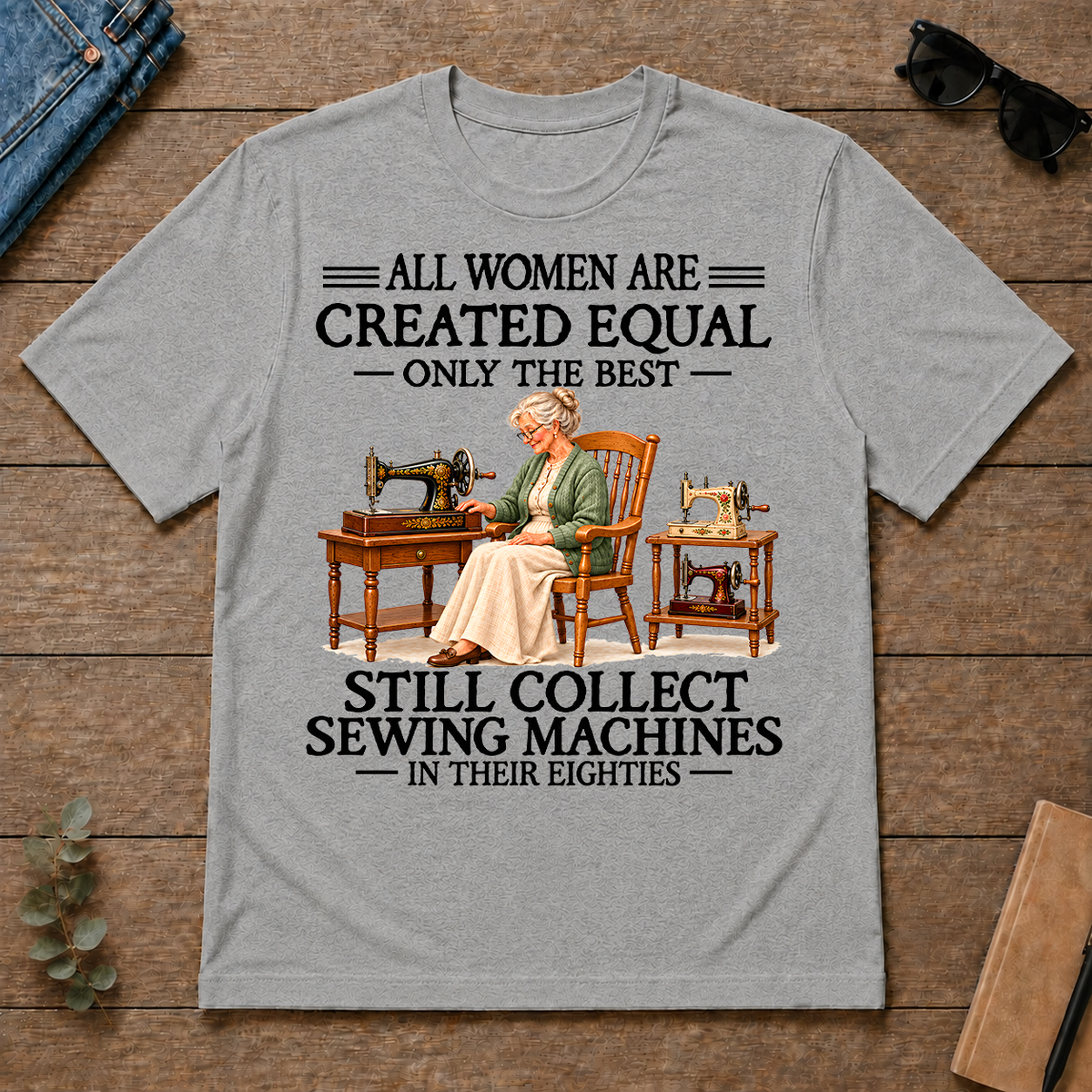 Still Collect Sewing Machines 80S - sport-grey - TS2D-SportGrey