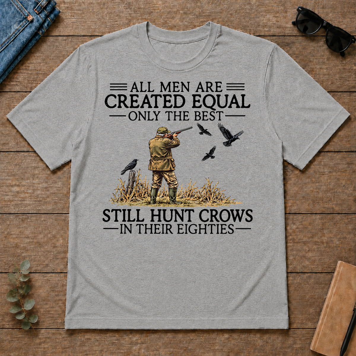 All Men Are Created Equal Crow Hunting 80s - sport-grey - TS2D-SportGrey
