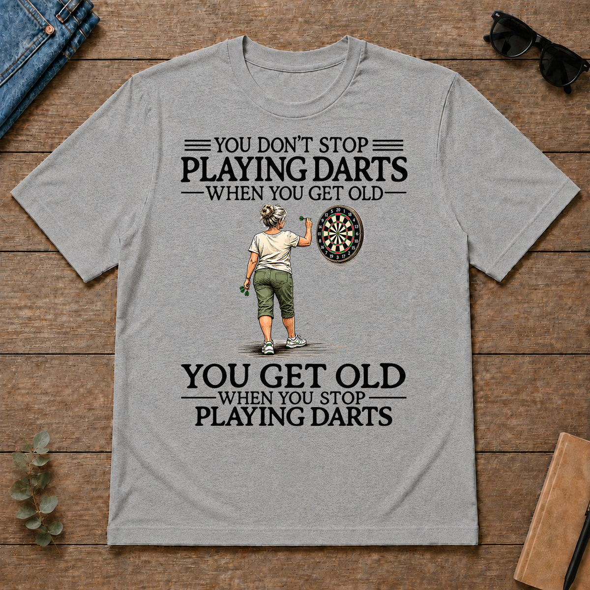 Don't Stop Playing Darts - sport-grey - TS2D-SportGrey