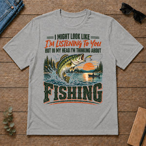 I'm Thinking About Fishing - sport-grey - TS2D-SportGrey