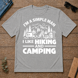 I Like Hiking And Camping - sport-grey - TS2D-SportGrey