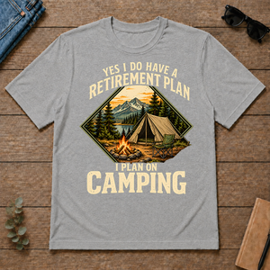 I Plan On Camping - sport-grey - TS2D-SportGrey