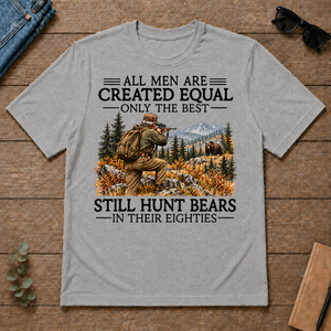 All Men Are Created Equal Bear Hunting 80s - sport-grey - TS2D-SportGrey