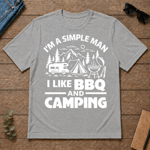 I Like BBQ And Camping - sport-grey - TS2D-SportGrey