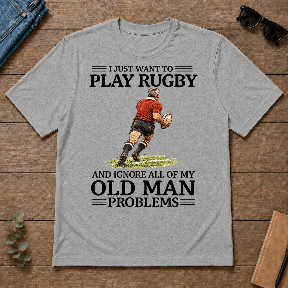 I Just Want To Play Rugby - sport-grey - TS2D-SportGrey