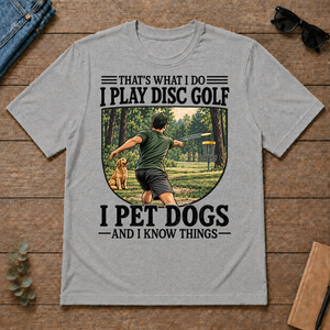 I Play Disc Golf And I Pet Dog - sport-grey - TS2D-SportGrey