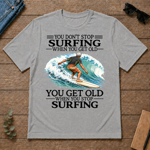 Don't Stop Surfing Vintage Art - sport-grey - TS2D-SportGrey
