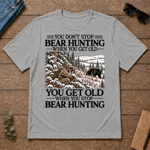 Don't Stop Black Bear Hunting Snow - sport-grey - TS2D-SportGrey