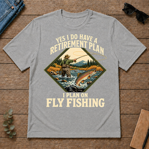 I Plan On Fly Fishing - sport-grey - TS2D-SportGrey