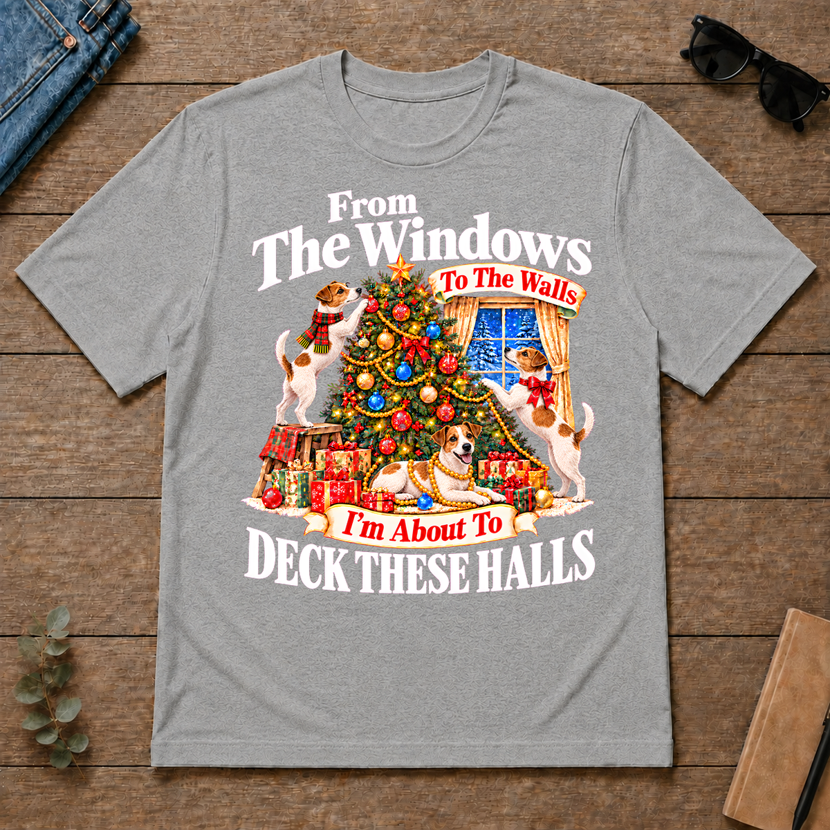 From the Windows to the Walls Jack Russell Terrier - sport-grey - TS2D-SportGrey