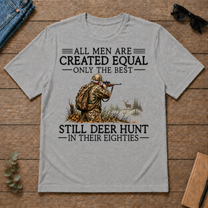 All Men Are Created Equal Deer Hunting 80s - sport-grey - TS2D-SportGrey