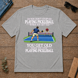 Old Man Don't Stop Pickleball - sport-grey - TS2D-SportGrey
