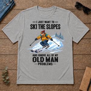 I Just Want To Ski The Slopes Art - sport-grey - TS2D-SportGrey