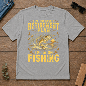 I Do Have A Retirement Plan I Plan On Fishing - sport-grey - TS2D-SportGrey