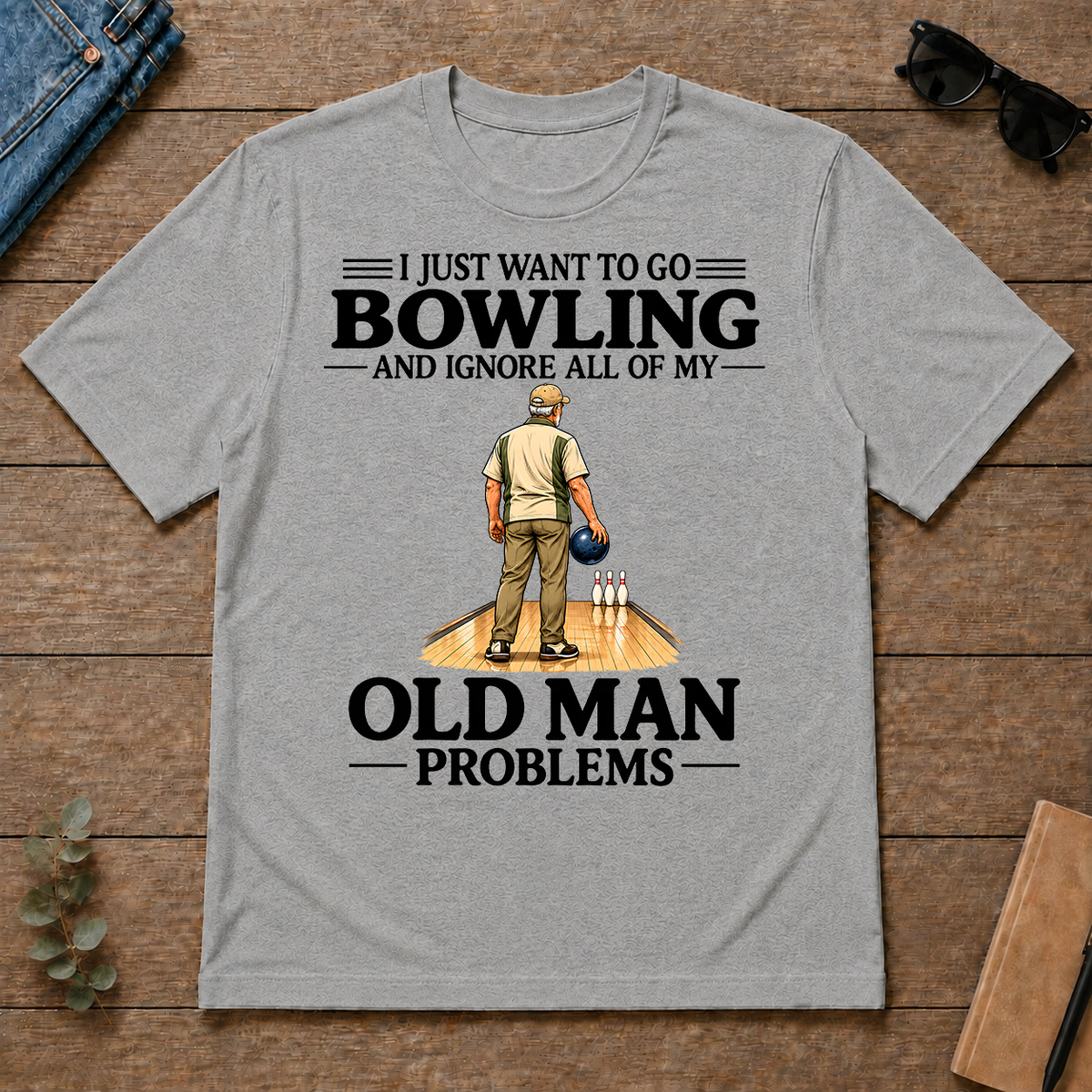 I Just Want To Bowling - sport-grey - TS2D-SportGrey