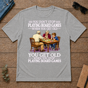 Old Man Don't Stop Playing Board Games - sport-grey - TS2D-SportGrey