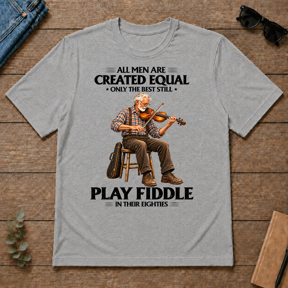 Best Fiddle Players in Their Eighties - sport-grey - TS2D-SportGrey