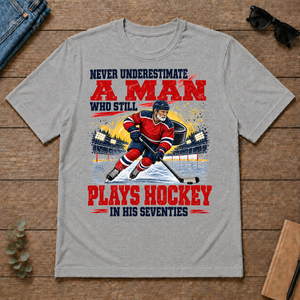 A Man Still Plays Hockey In His 70s - sport-grey - TS2D-SportGrey