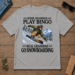 Some Grandpas Play Bingo Real Grandpas Go Snowboarding - sport-grey - TS2D-SportGrey