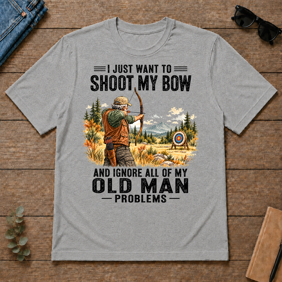 I Just Want To Shoot My Bow Art - sport-grey - TS2D-SportGrey