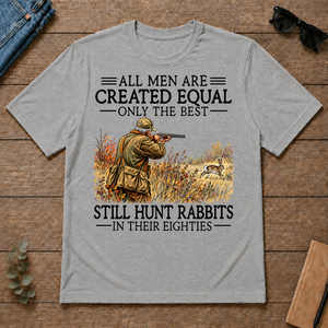All Men Are Created Equal Rabbit Hunting 80s - sport-grey - TS2D-SportGrey