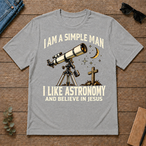 I Am Simple Man I Like Astronomy - sport-grey - TS2D-SportGrey