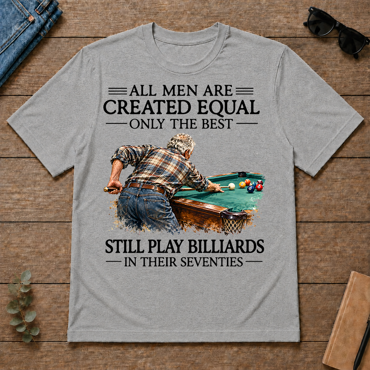 Still Play Billiards In Seventies - sport-grey - TS2D-SportGrey
