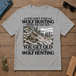 Don't Stop Winter Wolf Hunting Snow - sport-grey - TS2D-SportGrey