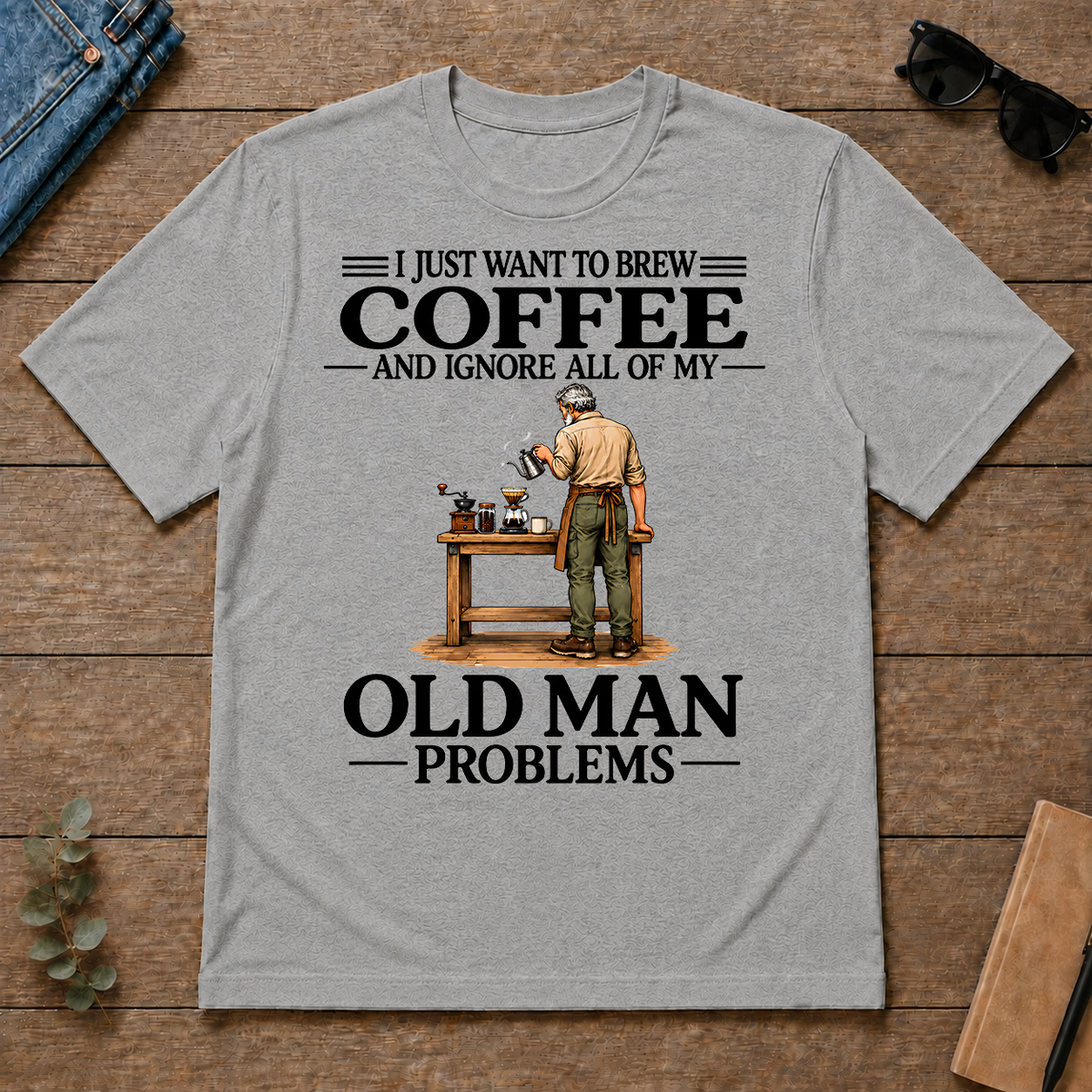 I Just Want To Brew Coffee - sport-grey - TS2D-SportGrey