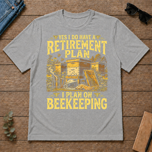 I Do Have A Retirement Plan I Plan On Beekeeping - sport-grey - TS2D-SportGrey