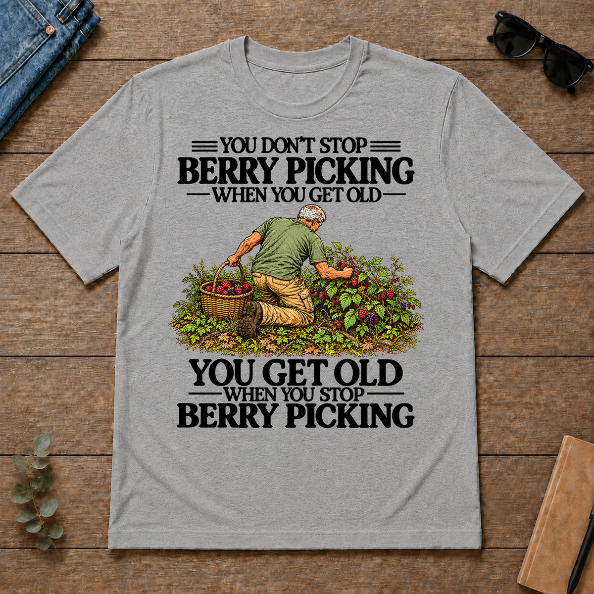 Don't Stop Berry Picking - sport-grey - TS2D-SportGrey
