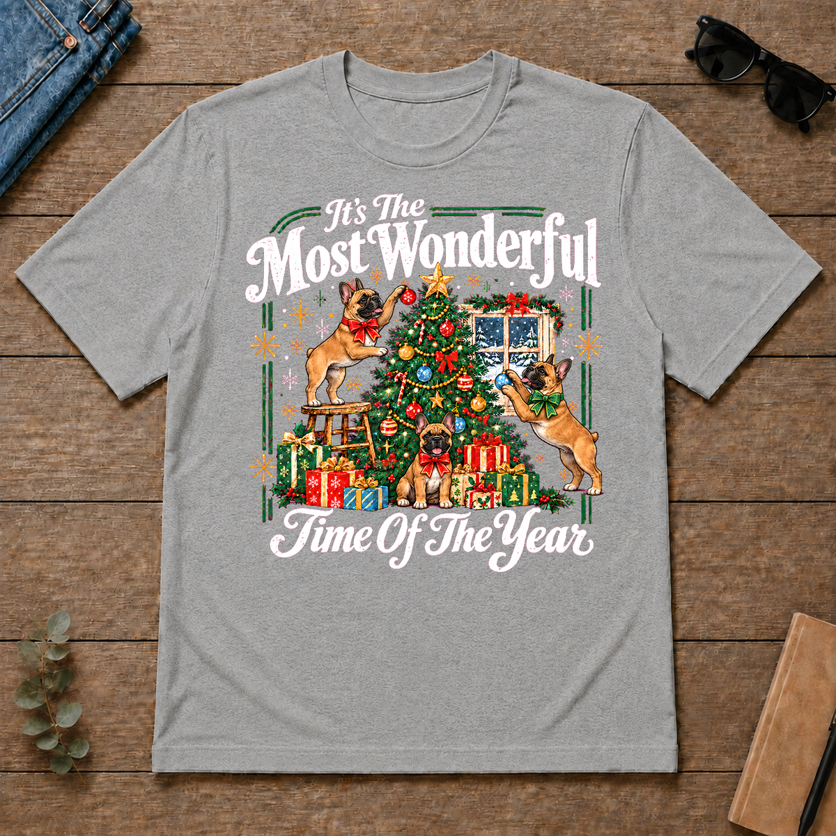 Wonderful Christmas French Bulldog - sport-grey - TS2D-SportGrey