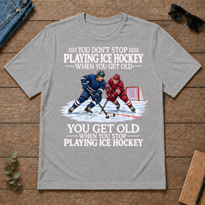 Old Man Don't Stop Ice Hockey - sport-grey - TS2D-SportGrey
