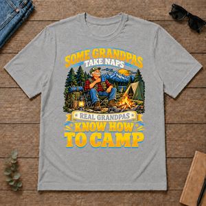 Real Grandpas Know How To Camp - sport-grey - TS2D-SportGrey