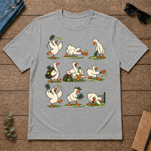 Funny Ducks Playing Pickleball - sport-grey - TS2D-SportGrey