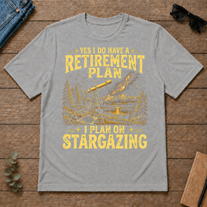 I Do Have A Retirement Plan I Plan On Stargazing - sport-grey - TS2D-SportGrey