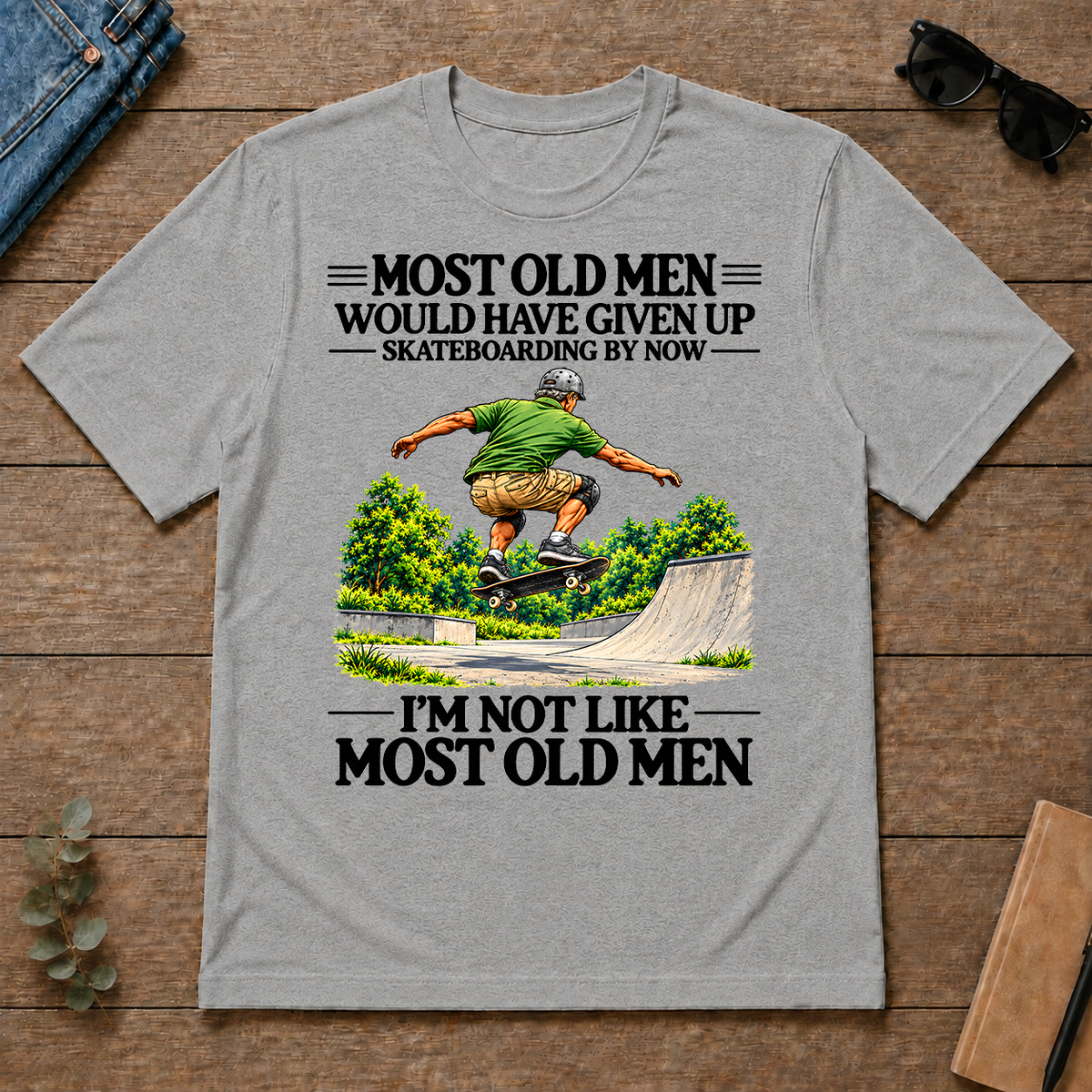 Most Old Man Would Have Given Up Skateboarding - sport-grey - TS2D-SportGrey