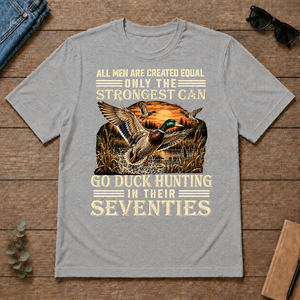 Vintage Duck Hunting Strongest Man In Seventies_ - sport-grey - TS2D-SportGrey