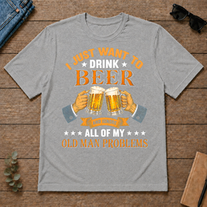 Vintage I Just Want To Drink Beer - sport-grey - TS2D-SportGrey