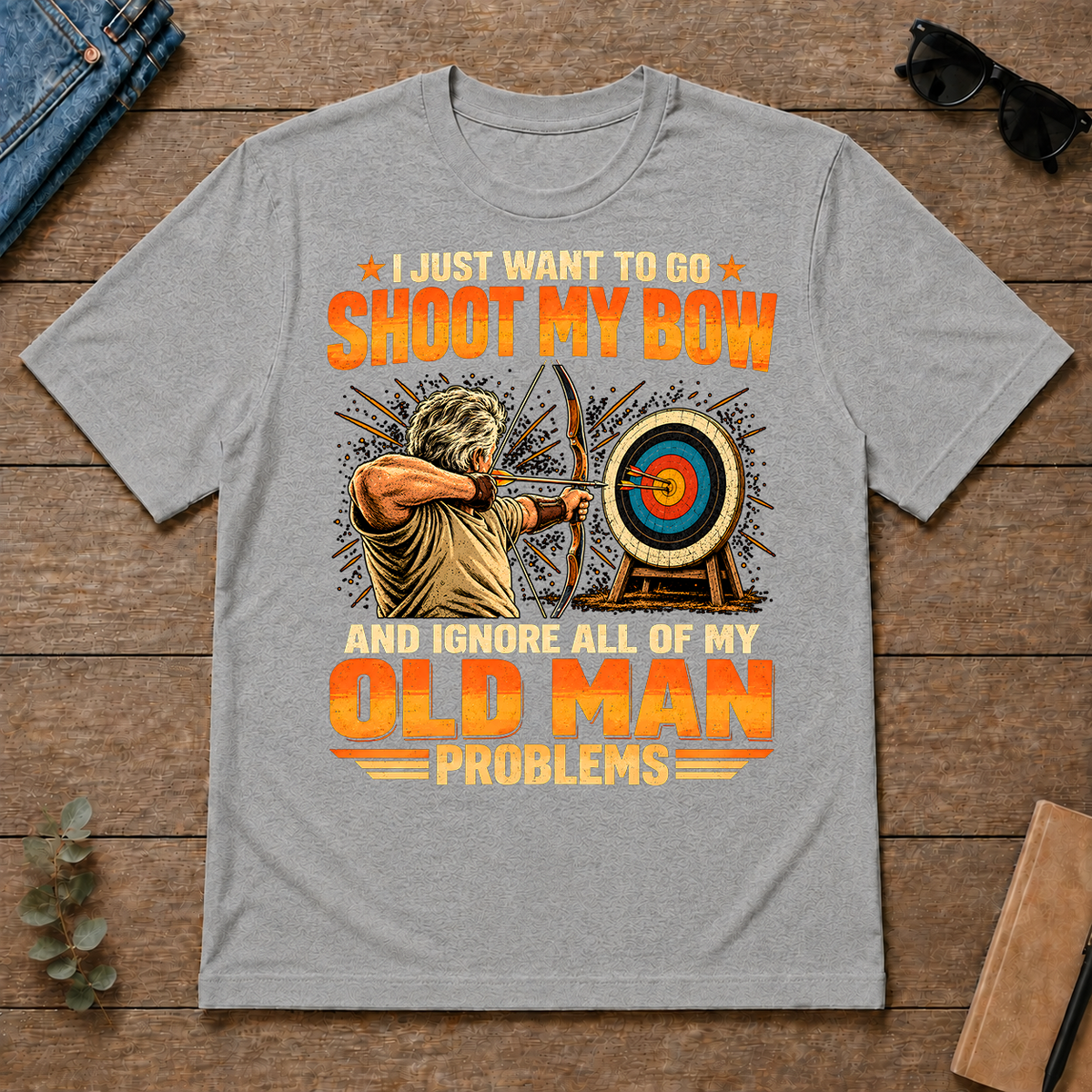 I Just Want To Go Shoot My Bow - sport-grey - TS2D-SportGrey