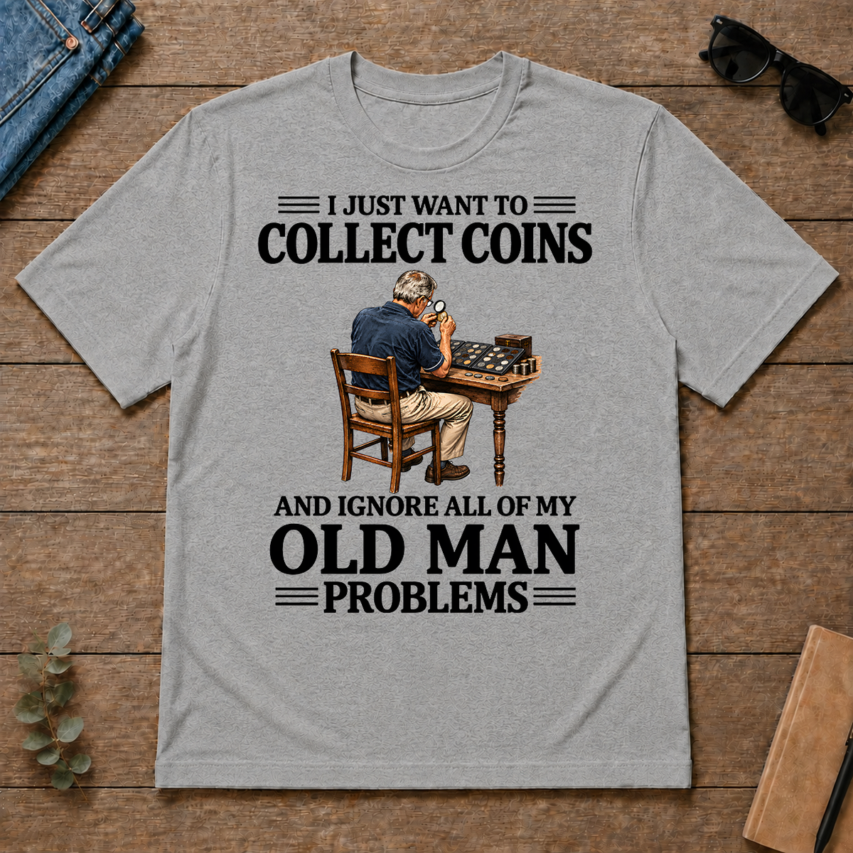 I Just Want To Collect Coins - sport-grey - TS2D-SportGrey