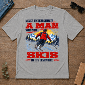 A Man Still Skis In His 70s - sport-grey - TS2D-SportGrey