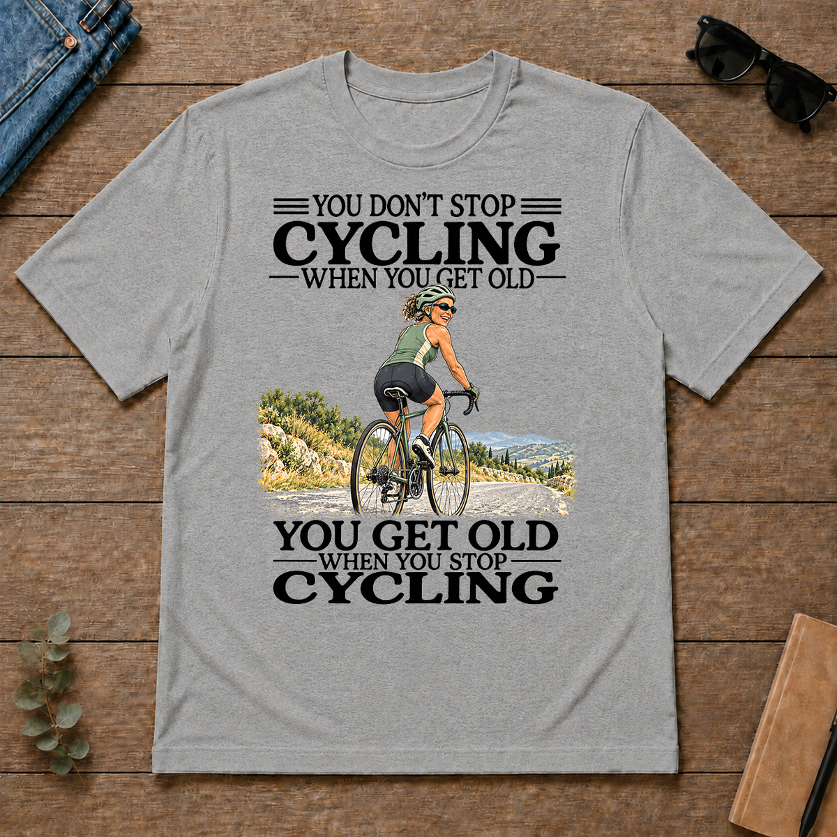 Don't Stop Cycling - sport-grey - TS2D-SportGrey