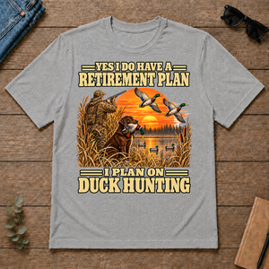 I Plan On Duck Hunting Vintage - sport-grey - TS2D-SportGrey