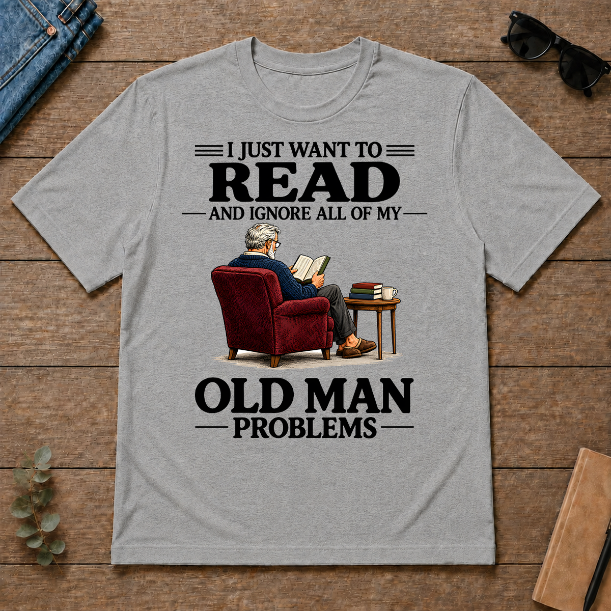 I Just Want To Read - sport-grey - TS2D-SportGrey
