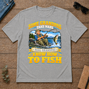 Real Grandpas Know How To Fish - sport-grey - TS2D-SportGrey