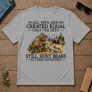 All Men Are Created Equal Deer Hunting 70s - sport-grey - TS2D-SportGrey