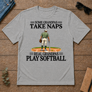 Real Grandpas Play Softball Vintage - sport-grey - TS2D-SportGrey