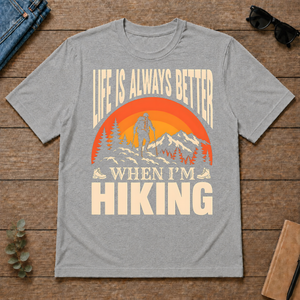 Vintage Life Is Always Better When I Am Hiking - sport-grey - TS2D-SportGrey