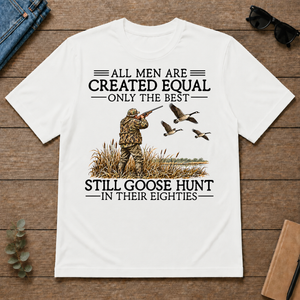 All Men Are Created Equal Goose Hunting 80s - white - TS2D-White